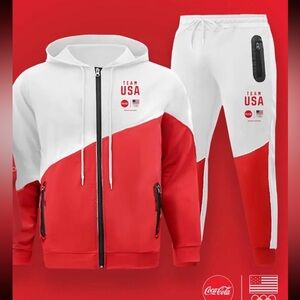 Olympics 2024 Paris Coca Cola Team
USA Sweat Suit Pants Hoodie LIMITED EDITION
